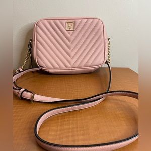 Pink Victoria’s Secret Quilted Crossbody